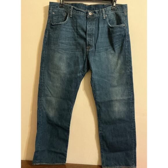 LEVI STRAUSS & CO 501 Men's Jeans Size W 40L 32 Regular Fit Straight Blue Cotton - Picture 1 of 11